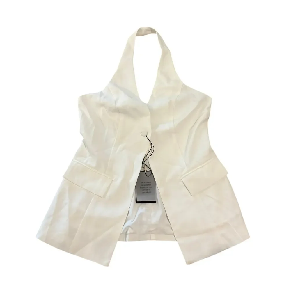 ALL THE WAYS Natalyna Vest in White, Size XS - Picture 3 of 6